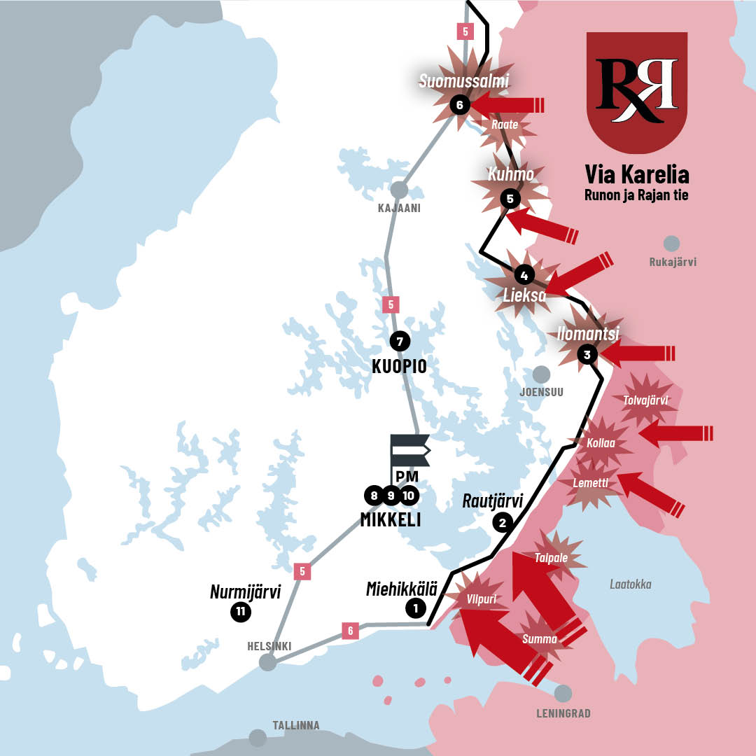 Via Karelia Kartta