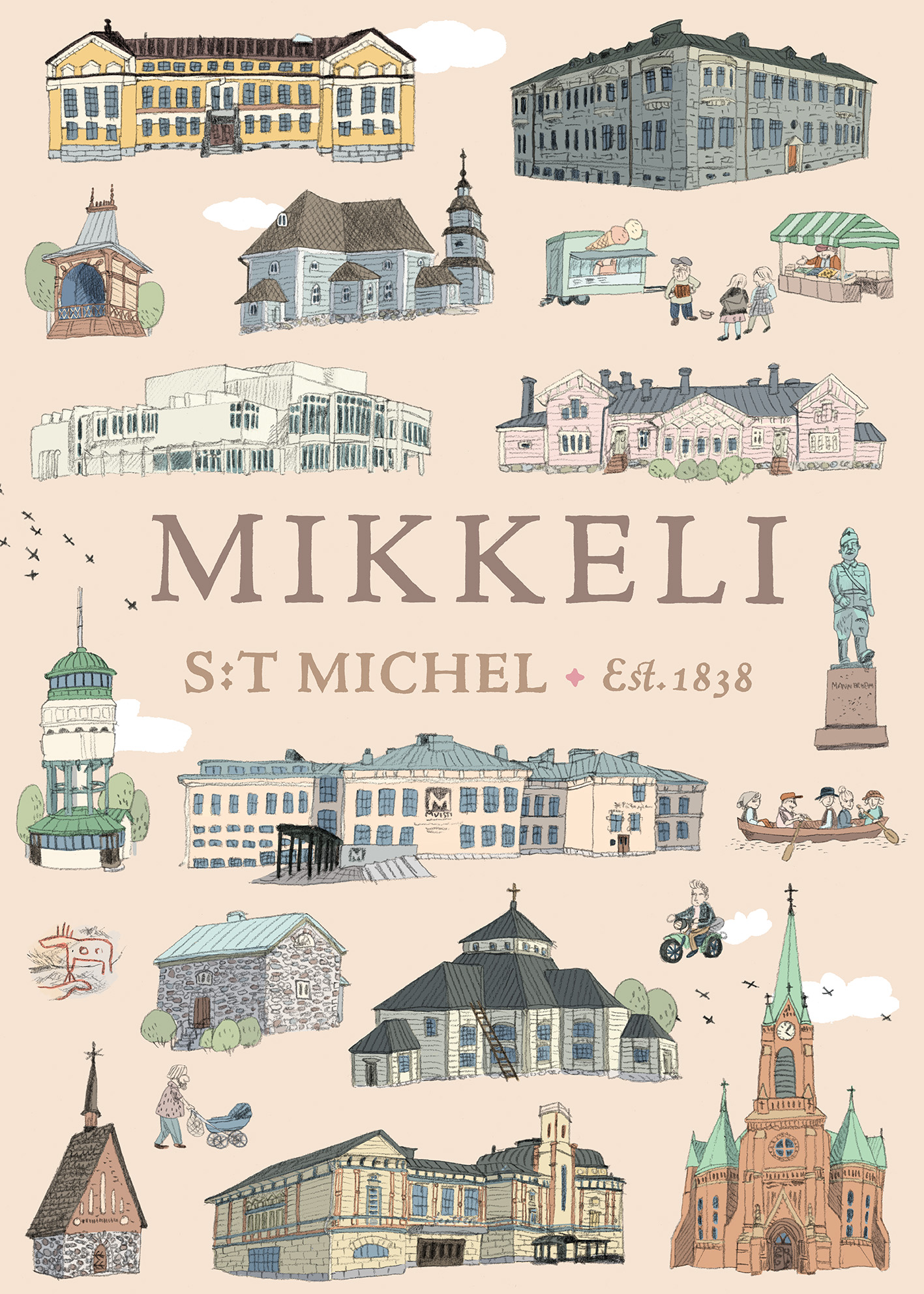 Mikkeli-juliste 50 × 70 cm | Elina Warsta | Solmu - Image 2